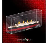 TECA IN PLEXIGLASS ACRILICO-SHOWCASE-TECA PER SET LEGO® 10294-TITANIC-EXPERT-NAV