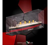 TECA IN PLEXIGLASS ACRILICO-SHOWCASE-TECA PER SET LEGO® 10294-TITANIC-EXPERT-NAV