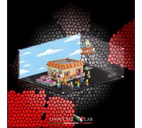 TECA IN PLEXIGLASS ACRILICO-SHOWCASE-TECA PER SET LEGO® 10352-Krusty Burger