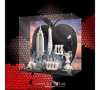 TECA IN PLEXIGLASS ACRILICO-SHOWCASE-TECA PER SET LEGO® 21066 NEW YORK BIG APPLE