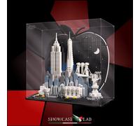 TECA IN PLEXIGLASS ACRILICO-SHOWCASE-TECA PER SET LEGO® 21066 NEW YORK BIG APPLE