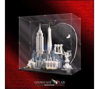 TECA IN PLEXIGLASS ACRILICO-SHOWCASE-TECA PER SET LEGO® 21066 NEW YORK BIG APPLE