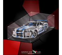 TECA IN PLEXIGLASS ACRILICO-SHOWCASE-TECA PER SET LEGO® 42210-Nissan Skyline GT-