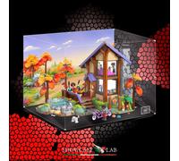 TECA IN PLEXIGLASS ACRILICO-SHOWCASE-TECA PER SET LEGO®42705 BAITA NELLA FORESTA