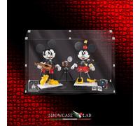 TECA IN PLEXIGLASS ACRILICO-SHOWCASE-TECA PER SET LEGO® 43179-TOPOLINO E MINNIE-