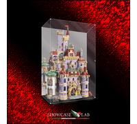 TECA IN PLEXIGLASS ACRILICO-SHOWCASE-TECA PER SET LEGO® 43263-Castello de La Bel