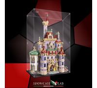 TECA IN PLEXIGLASS ACRILICO-SHOWCASE-TECA PER SET LEGO® 43263-Castello de La Bel
