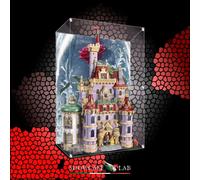 TECA IN PLEXIGLASS ACRILICO-SHOWCASE-TECA PER SET LEGO® 43263-Castello de La Bel