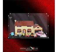 TECA IN PLEXIGLASS ACRILICO-SHOWCASE-TECA PER SET LEGO® 71006-CASA DEI SIMPSON