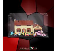 TECA IN PLEXIGLASS ACRILICO-SHOWCASE-TECA PER SET LEGO® 71006-CASA DEI SIMPSONS