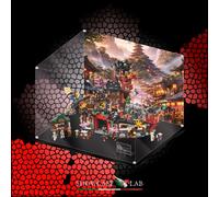 TECA IN PLEXIGLASS ACRILICO-SHOWCASE-TECA PER SET LEGO® 71861-La vecchia città -