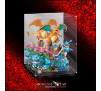 TECA IN PLEXIGLASS ACRILICO-SHOWCASE-TECA PER SET LEGO® 72153-Venusaur, Charizar