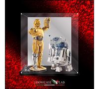 TECA IN PLEXIGLASS ACRILICO-SHOWCASE-TECA PER SET LEGO® 75398 & 75379 - C-3PO™ e