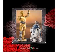 TECA IN PLEXIGLASS ACRILICO-SHOWCASE-TECA PER SET LEGO® 75398 & 75379 - C-3PO™ e