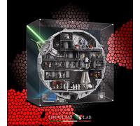 TECA IN PLEXIGLASS ACRILICO-SHOWCASE-TECA PER SET LEGO® 75419-MORTE NERA