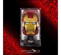TECA IN PLEXIGLASS ACRILICO-SHOWCASE-TECA PER SET LEGO®76165 CASCO DI IRONMAN LM