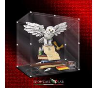 TECA IN PLEXIGLASS ACRILICO-SHOWCASE-TECA PER SET LEGO® 76391-ICONE DI HOGWARTS
