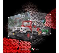 TECA IN PLEXIGLASS ACRILICO-SHOWCASE-TECA PER SET LEGO® 77984 - Jurassic Park Je