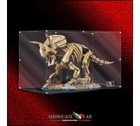 TECA IN PLEXIGLASS ACRILICO-SHOWCASE-TECA PER SET LEGO®77985 FOSSILI DI DINOSAUR