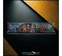 TECA IN PLEXIGLASS -SHOWCASE-PER ARMOR PLUS BANDAI/SENTINEL- 5 SAMURAI TROOPERS