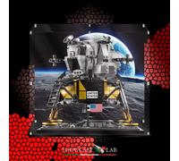 TECA IN PLEXIGLASS-SHOWCASE- PER SET LEGO CREATOR- 10266-NASA APOLLO 11 LUNAR