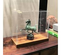 Teca Plexiglass 10 15 20 25 30 40 50 55cm Vetrina Trasparente Alta, Scatola Espositiva In Acrilico per Modellini di Bambole Trofeo, Vetrina Collezionabile Personalizzabile(20x10x30cm(8"x4"x12"))