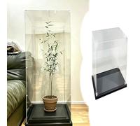 Teca Plexiglass Espositori a Colonna in Acrilico Extra-large, Teche Espositive con Altezze da 25 a 70 cm, Contenitori Impilabili da Tavolo la Conservazione Oggetti(25x35xH60cm/10x14x24")