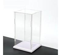 teca plexiglass Piccola Scatola Espositiva in Acrilico Impilabile, Scatola Espositiva Antipolvere e Anti-UV, Cubo da 10, 15, 20, 25, 30, 35 cm per Rocce/ Minerali(White,45x45x60cm/18x18x24in)