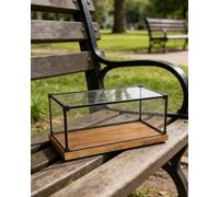 Teca Plexiglass Protettori per Scatola Espositiva in Acrilico Impilabili, Contenitori di Stoccaggio per Scrivania Antichità Statue Modelli Auto Trofei, 10 20 30 40 50 60 cm(25x15x20 cm/10x6x8 in)