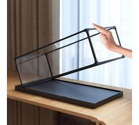 Teca Plexiglass Scatola Trasparente Rettangolare Telaio Lega Modellini Auto, Vetrina Acrilico Impilabile Base Ispessita, Scatole Espositive Personalizzabili Oggetti Collezione(15x15xH15cm/6x6x6in)