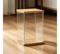 Teca Plexiglass Scatole Espositive Verticali in Acrilico da 15, 20, 30, 35, 40, 45, 50 cm, Teca Trasparente per Collezionabili, Modellini e Action Figure, Vetrina Alta(L30xW40xH40cm/12x16x16")