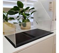 TECA PLEXIGLASS SU MISURA AD INCASTRO TECA COLLEZIONISMO VETRINA IN ACRILICO