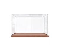 Teca Plexiglass Tecca da Esposizione in Acrilico Base in Legno, Contenitori per Riposto Piccoli Grandi Lunghi, Protezioni, Copertura anti-Polvere Cubo per Figure(40x35x25 cm/16x14x10 in)
