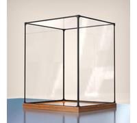 Teca Plexiglass Vetrina Alta e Stretta con Base Solida, Scatole Protettive in Acrilico per Action Figure di Grandi Dimensioni, Contenitore Organizer Personalizzato(15x15x65cm (6"x6"x26"))