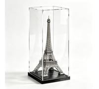 teca plexiglass Vetrina Alta e Trasparente in Acrilico per Statuette, Teca Per Collezionismo con Protezione UV, Alternativa In Vetro A Prova di Polvere(Black,50x50x60cm/20x20x24in)