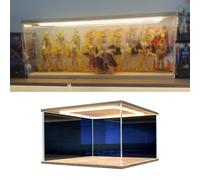 Teca Plexiglass Vetrina Espositiva In Acrilico con Figure Multiple, Lunga, Larghezza 10, 15, 20, 25, 30, 35, 40, 45, 50, 60 Cm Scatole Trasparenti Illuminate, Cubi Rettangolari In PVC Per Bancone(45x2