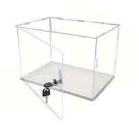 Teca Plexiglass Vetrina Espositiva in Acrilico con Serratura e Chiavi, Espositore per Vendita Al Dettaglio, Contenitore per Oggetti da Collezione, Contenitori Multifunzionali per Action Figure(20cm(8"