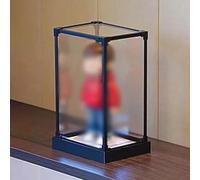 Teca Plexiglass Vetrina Espositiva in Acrilico con Telaio in Alluminio, Alta 15, 20, 25, 40, 50, 60, 70cm, Scatola Espositiva Trasparente Antipolvere per Action Figure(L35xW40xH70cm/14x16x28")