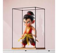 Teca Plexiglass Vetrina Espositiva in Acrilico per Action Figure, Scatola Trasparente Alta 15, 20, 25, 30, 35, 40, 50, 60, 70cm, Vetrina Espositiva con Telaio in Lega di Alluminio(70x70xH70cm/28x28x28