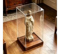 Teca Plexiglass Vetrina Espositiva Verticale Senza Giunture, Scatole in Acrilico Trasparente Alte 6, 8, 10, 12, 14, 16, 18 o 20 Pollici, Copertura Antipolvere(L25xW40xH65cm/10x16x26")