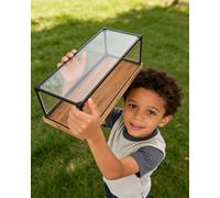 Teca Plexiglass Vetrina in Acrilico con Cornice in Lega Nera Senza Cuciture, Contenitori Trasparenti e Protettori per Dischi da Baseball Hockey, Copertura Antipolvere(55x50x50 cm/22x20x20 in)