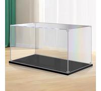 Teca Plexiglass Vetrina in Acrilico Trasparente, Contenitori in Plastica per Oggetti da Collezione da Scrivania, Organizer per Armadietto Antipolvere Impilabile per L'arredamento Della Casa(40x25x25cm