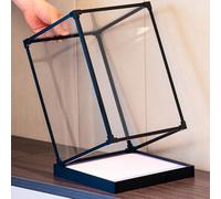 Teca Plexiglass Vetrina Trasparente con Telaio in Lega Nera, Scatole Protettive in Acrilico Antipolvere per Action Figure, Contenitori Personalizzati per Oggetti Collezione(25x30xH60cm/10x12x24in)