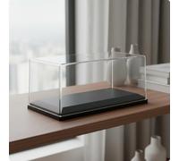 Teca Trasparente con Base Antipolvere Vetrina Acrilica Trasparente