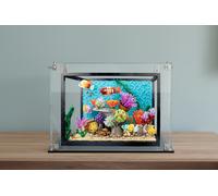 Teca vetrina figure per set lego 10366 Acquario tropicale plexiglass 3mm