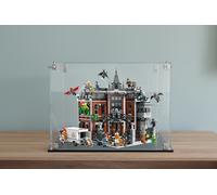 Teca vetrina figure per set lego 76300 Arkham Asylum Batman plexiglass 3mm