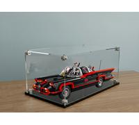 Teca vetrina figure per set lego 76328 Batman Batmobile Classic plexiglass 3mm