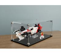 Teca vetrina figure set lego 10330 McLaren MP4/4 e Ayrton Senna plexiglass 3mm