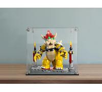 Teca vetrina figure set lego 71411 Super Mario Il potente Bowser plexiglass 3mm