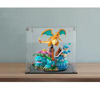 Teca vetrina set Lego 72153 Pokemon Venusaur, Charizard Blastoise plexiglass 3mm